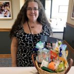 portage smg health pop-up fair participant and a gift basket