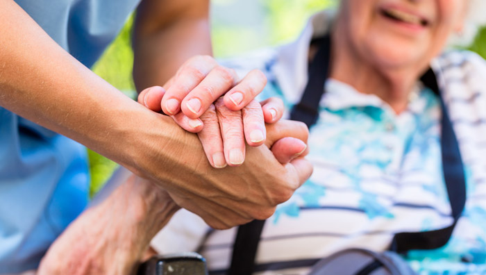 long-term nursing home care patient